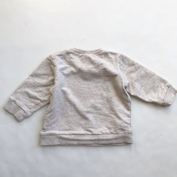 H&M neutral sweatshirt EUC 4-6 months - Picture 5 of 5